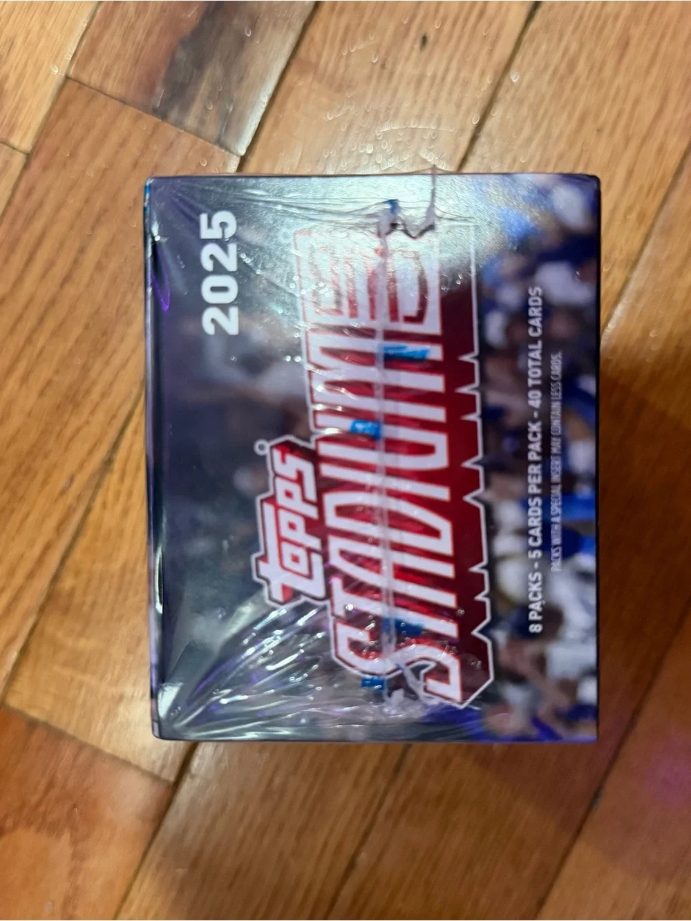 Topps Purple & Blue Baseball Hobby Box Side Panel